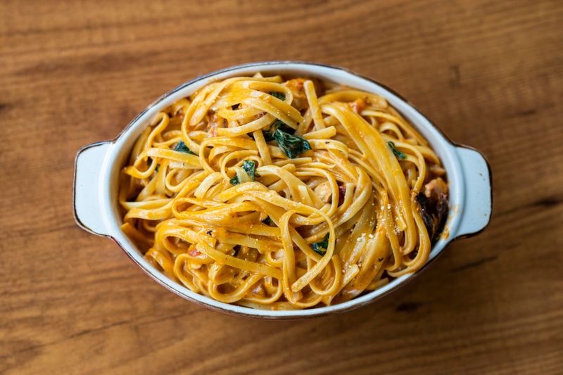 Fettuccine Alfredo creamy pasta dish