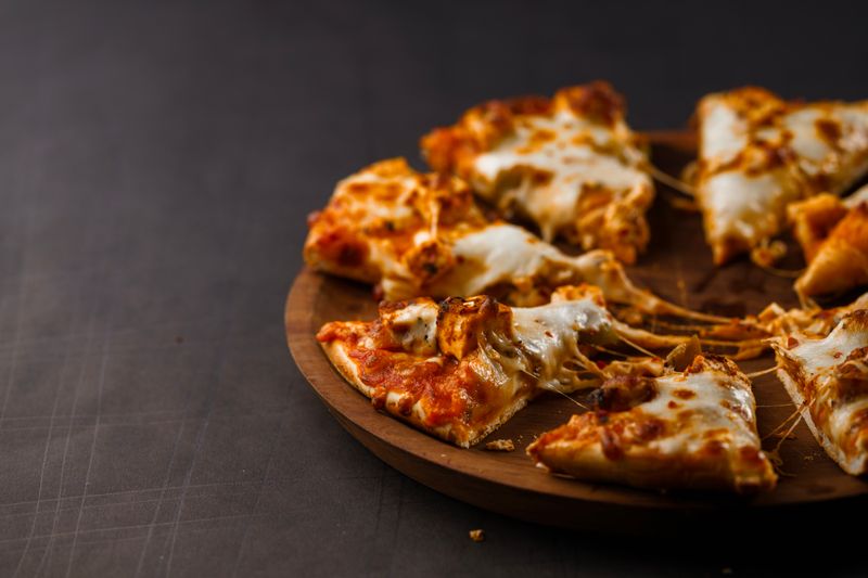 Quattro Formaggi four cheese pizza at Pizza inn