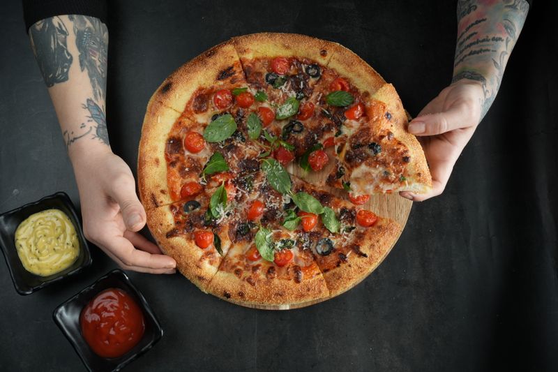 BBQ Ranch Chicken pizza at Pizza inn